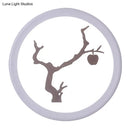 GobekUsa Minimalist LED Mural Wall Lamp in Acrylic, White, and Coffee Tones