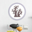 GobekUsa Minimalist LED Mural Wall Lamp in Acrylic, White, and Coffee Tones