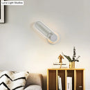 GobekUsa Minimalist LED Oval Wall Sconce Light for Living Room - Stylish Metal Mount Lighting