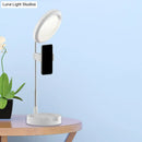 GobekUsa Minimal LED Makeup Lighting Mobile Phone Holder with USB Fill Flush Lamp in Black/White/Pink