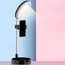 GobekUsa Minimal LED Makeup Lighting Mobile Phone Holder with USB Fill Flush Lamp in Black/White/Pink