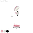 GobekUsa Minimal LED Makeup Lighting Mobile Phone Holder with USB Fill Flush Lamp in Black/White/Pink