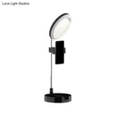 GobekUsa Minimal LED Makeup Lighting Mobile Phone Holder with USB Fill Flush Lamp in Black/White/Pink