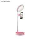 GobekUsa Minimal LED Makeup Lighting Mobile Phone Holder with USB Fill Flush Lamp in Black/White/Pink