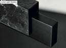 GobekUsa Minimalist LED Suspension Lighting Fixture: Rectangular Island Light with Marble Accent, Ideal for Dining Areas
