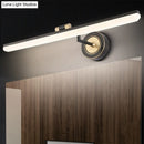 GobekUsa Minimalist LED Vanity Light for Bathroom Walls - Swing Arm Bath Bar with Acrylic Shade