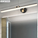 GobekUsa Minimalist LED Vanity Light for Bathroom Walls - Swing Arm Bath Bar with Acrylic Shade