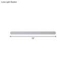 GobekUsa Minimalist LED Vanity Mirror Light - Oblong Flush Wall Sconce in Warm/White Light, 16/23.5/31.5 Inch Length