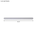 GobekUsa Minimalist LED Vanity Mirror Light - Oblong Flush Wall Sconce in Warm/White Light, 16/23.5/31.5 Inch Length