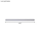 GobekUsa Minimalist LED Vanity Mirror Light - Oblong Flush Wall Sconce in Warm/White Light, 16/23.5/31.5 Inch Length