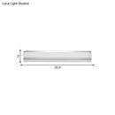GobekUsa Minimalist LED Vanity Wall Light with Ultra-Thin Acrylic Design - 9"/16.5" - Warm/White - Chrome Finish for Bathroom