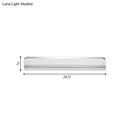 GobekUsa Minimalist LED Vanity Wall Light with Ultra-Thin Acrylic Design - 9"/16.5" - Warm/White - Chrome Finish for Bathroom