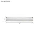 GobekUsa Minimalist LED Vanity Wall Light with Ultra-Thin Acrylic Design - 9"/16.5" - Warm/White - Chrome Finish for Bathroom