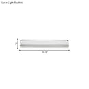 GobekUsa Minimalist LED Vanity Wall Light with Ultra-Thin Acrylic Design - 9"/16.5" - Warm/White - Chrome Finish for Bathroom