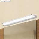 GobekUsa Minimalist LED Vanity Wall Light with Ultra-Thin Acrylic Design - 9"/16.5" - Warm/White - Chrome Finish for Bathroom
