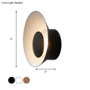 GobekUsa Minimalist LED Wall Lamp: White/Black/Pink Finish Bowl Sconce Light for Drawing Room