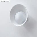 GobekUsa Minimalist LED Wall Lamp: White/Black/Pink Finish Bowl Sconce Light for Drawing Room