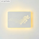 GobekUsa Minimalist LED Wall Lamp with Running Man Pattern
