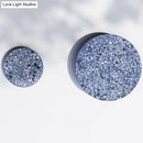 GobekUsa Minimalist LED Wall Sconce: Disc Shaped Terrazzo Bedroom Light - Pink/Blue/Black, 7"/10" Diameter