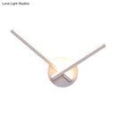 GobekUsa Minimalist LED Wall Sconce in Warm/White Light with Linear Acrylic Design in Black/White