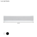 GobekUsa Minimalist LED Wall Sconce Light in Black/White - Perfect for Bedchamber