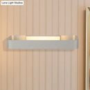 GobekUsa Minimalist LED Wall Sconce: Rectangular Aluminum Fixture, 12"/16" Diameter, Black/White