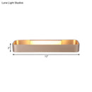 GobekUsa Minimalist LED Wall Sconce: Rectangular Aluminum Fixture, 12"/16" Diameter, Black/White