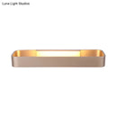 GobekUsa Minimalist LED Wall Sconce: Rectangular Aluminum Fixture, 12"/16" Diameter, Black/White