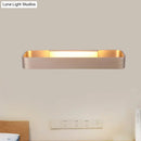 GobekUsa Minimalist LED Wall Sconce: Rectangular Aluminum Fixture, 12"/16" Diameter, Black/White