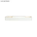 GobekUsa Minimalist LED Wall Sconce: Rectangular Aluminum Fixture, 12"/16" Diameter, Black/White