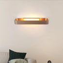 GobekUsa Minimalist LED Wall Sconce: Rectangular Aluminum Fixture, 12"/16" Diameter, Black/White