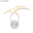 GobekUsa Minimalist LED Metallic Wall Sconce - White Double Curved Linear Design - Warm/White Light