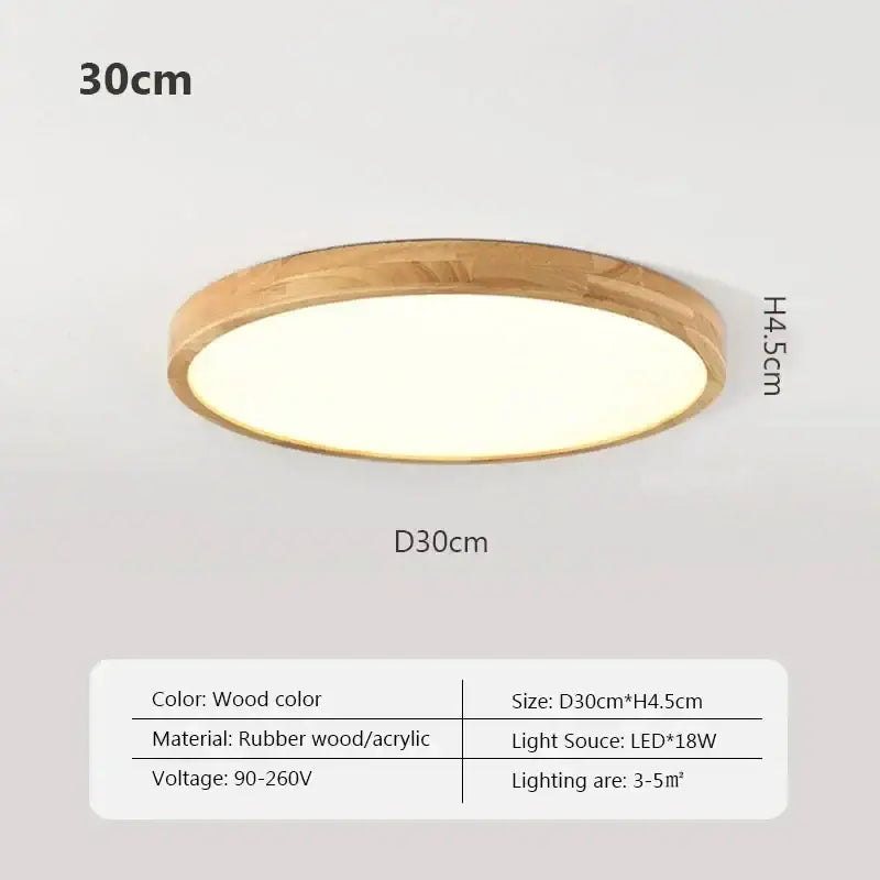 GobekUsa LED Wooden Ceiling Light for Stylish Home Decor and Lighting, photo 7 of 8