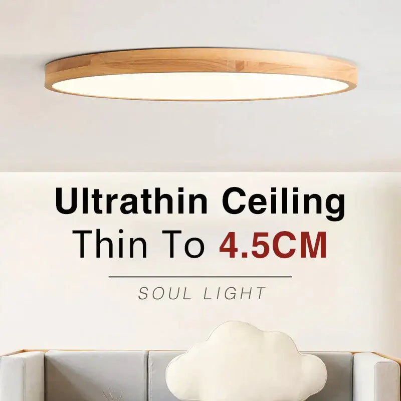 GobekUsa LED Wooden Ceiling Light for Stylish Home Decor and Lighting