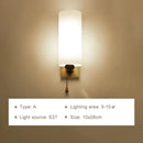 GobekUsa LED Wooden Wall Lamps for Bedroom Stairs Interior Lighting Sconce Fixtures