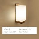 GobekUsa LED Wooden Wall Lamps for Bedroom Stairs Interior Lighting Sconce Fixtures