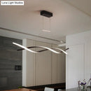 GobekUsa Minimalist Linear LED Pendant Light for Restaurants with Acrylic Shade - Black/Grey, Warm/White