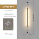 GobekUsa Bedside Pendant Light Straight Strip Floor Ceiling Decorative Wall Lights