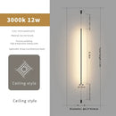 GobekUsa Bedside Pendant Light Straight Strip Floor Ceiling Decorative Wall Lights