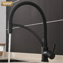 GobekUsa Black Chrome Kitchen Tap Faucet Pull Down Mixer for Sink.