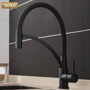 GobekUsa Black Chrome Kitchen Tap Faucet Pull Down Mixer for Sink.