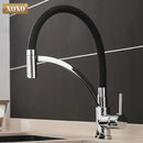 GobekUsa Black Chrome Kitchen Tap Faucet Pull Down Mixer for Sink.