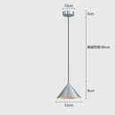 GobekUsa Brushed Sliver Black Pendant Light Chandelier for Bedroom Kitchen Dining Room