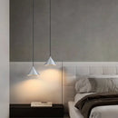 GobekUsa Brushed Sliver Black Pendant Light Chandelier for Bedroom Kitchen Dining Room
