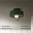 GobekUsa Led Ceiling Light Macaron Minimalist Small Round Hallway Balcony Bedroom E27