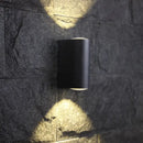 GobekUsa Outdoor Wall LED Sconce Lamp: Tube Shaped, Metallic Minimalism, Black