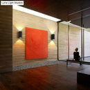 GobekUsa Outdoor Wall LED Sconce Lamp: Tube Shaped, Metallic Minimalism, Black