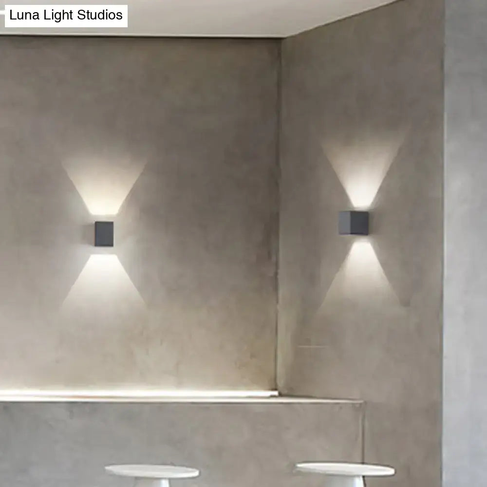 GobekUsa LED Cement Wall Sconce - Simple Rectangle Shape for Corridors, photo 3 of 5