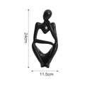 Minimalist matte white abstract thinker woman figurine living room decor by Decorbites