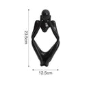 Minimalist matte white abstract thinker woman figurine living room decor by Decorbites